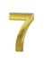 Chiffre 7 adhésif hauteur 50 mm ABS doré THIRARD
