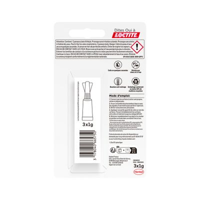 Colle de réparation Super Glue-3 liquide 1 g par 3 - LOCTITE