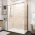 Paroi de douche latérale fixe 90x200 cm pour porte coulissante profilé noir verre transparent 8 mm NewStyle Urban - SCHULTE