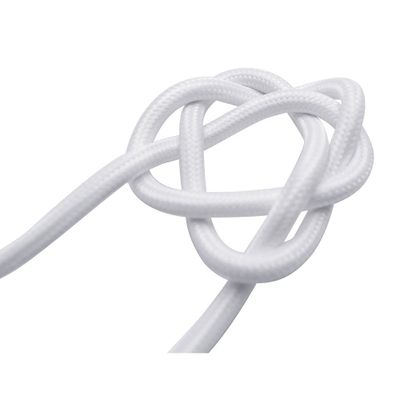 Câble électrique textile 2 x 0,75 mm² pour luminaire 3 m blanc - TIBELEC
