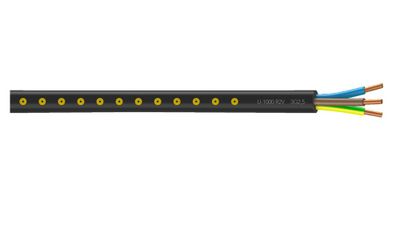 Câble électrique U1000 R2V 3G2,5 mm² rigide intérieur/extérieur au mètre - NEXANS