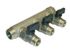 Distributeur mâle femelle 20/27 (3/4) avec 3 départs 15/21 (1/2) + vannes