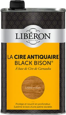 Cire antiquaire liquide "Black Bison" chêne moyen 1 l LIBERON