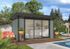 Studio de jardin en bois peint gris White Wood  28 mm Lydia - 15 m², Livraison à domicile incluse - PALMAKO
