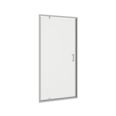 Porte de douche pivotante 90x185 cm profilé chrome verre transparent 4 mm Primera - OCEA