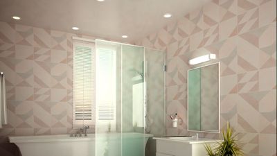 Réglette TALASSO avec tube S19 LED + prise + interrupteur 6W 525 lumens IP21 4000K - ARIC