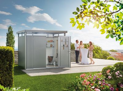 Abri de jardin HIGHLINE H2 GRISQUARTZ 4,33m2 BIOHORT Livraison à domicile incluse