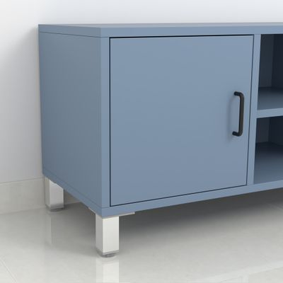 Pied carré réglable hauteur 100 mm aluminium REI