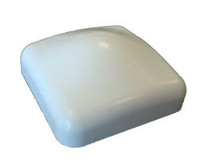 Chapeau pour poteau de clôture PVC blanc 80 x 80 mm - Lot de 2 - MOREY