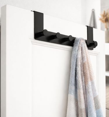Patère 6 têtes aluminium noir mat REI
