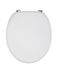 Abattant de WC blanc charnières en métal