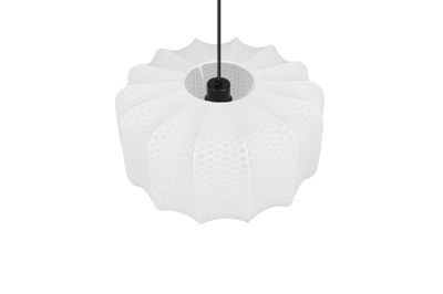 Suspension E27 Ø40 cm Madeline blanc 10W - CASALUM