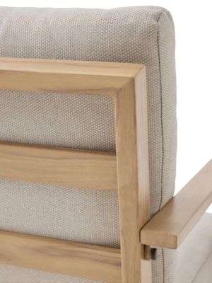 Salon de jardin IBIZA aluminium beige 4 places - BOCARNEA