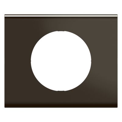 Plaque de finition 1 poste Nickel sombre satiné - Céliane LEGRAND