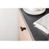 Bouton de meuble en T noir mat 33 x 12 mm REI