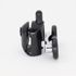 Roulettes double corps noires pour portes de douche diamètre 23mm - AURLANE