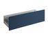 Façade tiroir pour meuble de cuisine Lotus bleu indigo mat 35 x 120 cm OFITRES