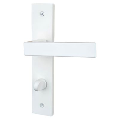 Poignées de porte Loft blanc mat à condamnation ALPERTEC