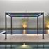 Pergola bioclimatique motorisée aluminium + éclairage led  4X 3m HABRITA