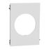 Plaque de finition centrale 1 poste Odace 2025 Architecte effet céramique blanc - SCHNEIDER ELECTRIC