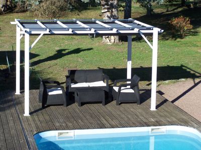 Pergola autoportante manuelle aluminium blanc 12 m², Livraison à domicile incluse - HABRITA