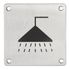 Plaque signalétique à visser Douche 100 x 100 mm THIRARD