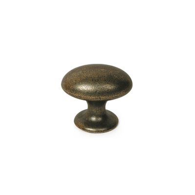 Bouton de meuble vieux laiton diamètre 40 mm REI