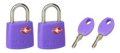 Cadenas à clés largeur 23 mm en métal s'entrouvrant par 2 MASTER LOCK