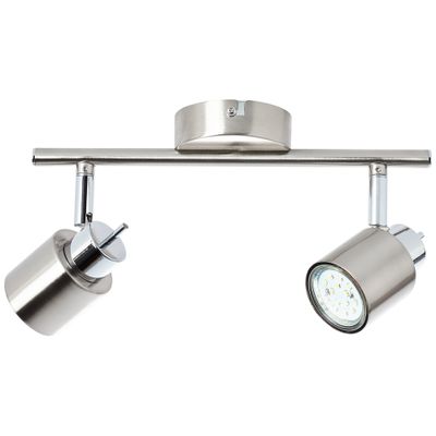 Réglette 2 spots GU10 2x10W aluminium - Andres BRILLIANT