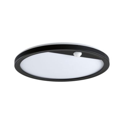 Applique extérieur LED détecteur de mouvements Lamina noir IP44 1200 lumens blanc chaud - PAULMANN