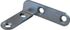 Equerre de chassis coudée gauche acier zingué 40 x 30 mm