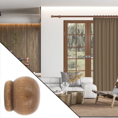 Embout déco anglais à emboîter en bois diam 28 mm Finition Chêne par 2 - MOBOIS