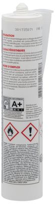 Cartouche pistolet colle de fixation moulure goulotte 310ml - BATILEC