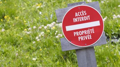 Disque de signalisation propriété privée diamètre 280 mm CHAPUIS