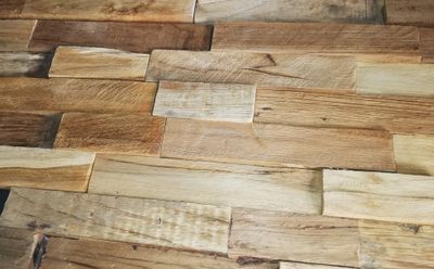 Plaquette de parement bois teck 0.45 m² - AJ TIMBER