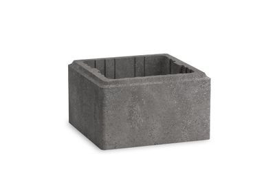 Pilier Agora 30 x 30 x 17 cm Anthracite SAS PREFABRICADOS