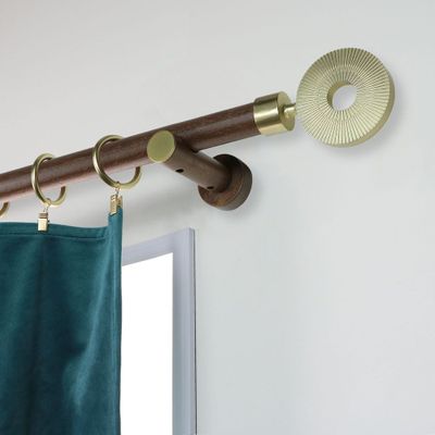 Support ouvert en bois de 80 mm diam 28 mm Finition Chêne foncé - MOBOIS