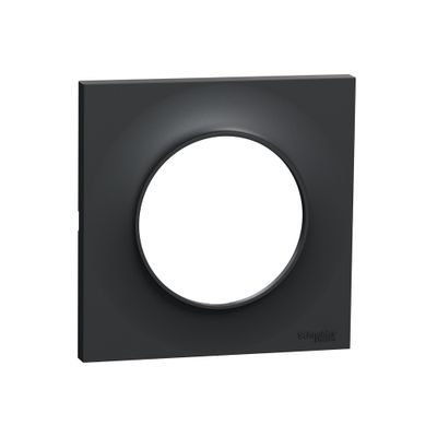 Plaque de finition 1 poste anthracite - Odace 2011 Styl SCHNEIDER ELECTRIC