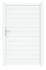 Portillon aluminium BREZINS l.1,00 x H.1,60 m blanc JARDIMAT