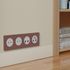 Plaque de finition 4 postes Odace 2025 rose grenat - SCHNEIDER ELECTRIC