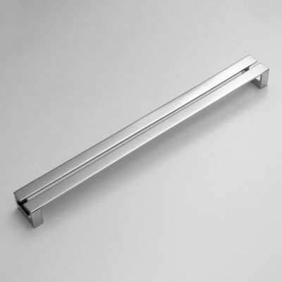 Poignée pour meuble de cuisine entraxe 320 mm métal brillant double fil - OFITRES