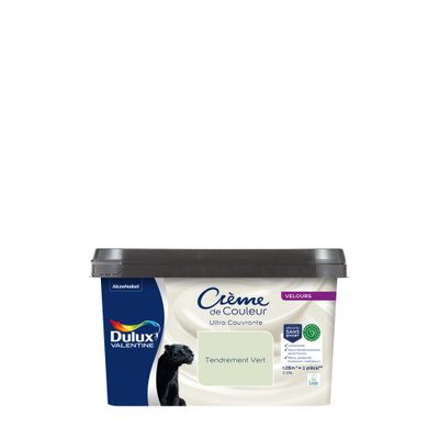 Peinture crème de couleur Tendrement Vert velours 2,25L - DULUX VALENTINE
