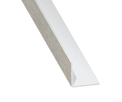 Cornière égale aluminium anodisé brossé 25 x 25 x 1,5 mm 1 m CQFD