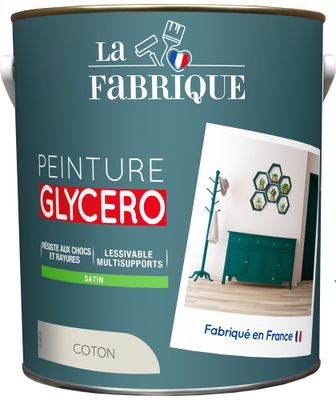 Peinture glycero Coton satin 2,5 L - LA FABRIQUE