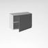 Porte pour meuble hotte de cuisine Perle anthracite 42 x 60 cm OFITRES