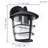 Applique extérieur descendante E27 Aloria noir IP44 60W - EGLO