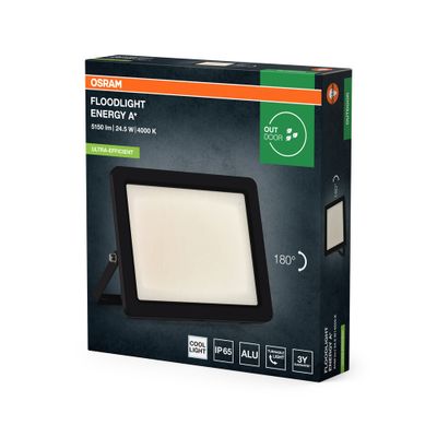 Projecteur extérieur LED Foodlight noir IP65 4600 lumens blanc neutre - OSRAM