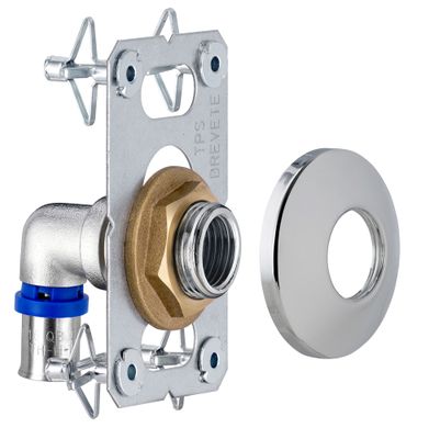 Platine simple Easy Fix à sertir pour tube multicouche Ø 16 mm - QUICK PLOMBERIE