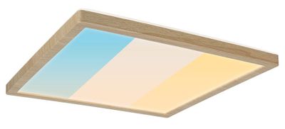 Plafonnier LED salle de bain IP44 2100 lumens lumière blanc variable 30x30cm Bois - Atria Shine PAULMANN