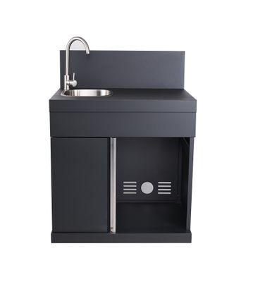 Elément de cuisine extérieure avec évier et porte simple 83 x 60 x 90 cm - BRASERO